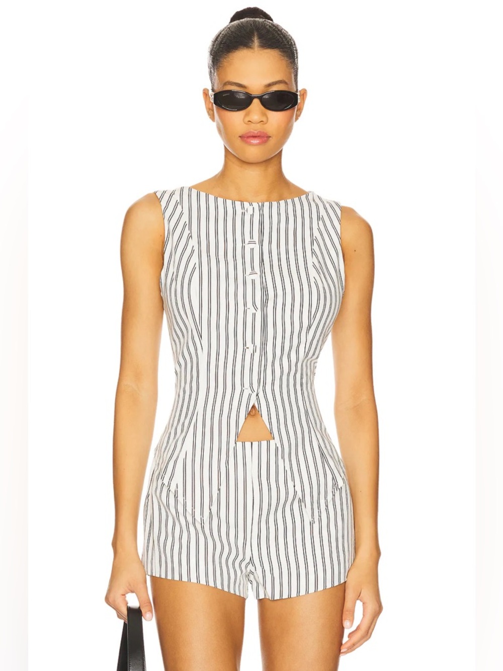 NWT All The Ways Alerie Matching Set Black and white Stripe